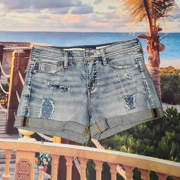 Pilcro and the Letterpress Denim Shorts Size 26 - Picture 1 of 6